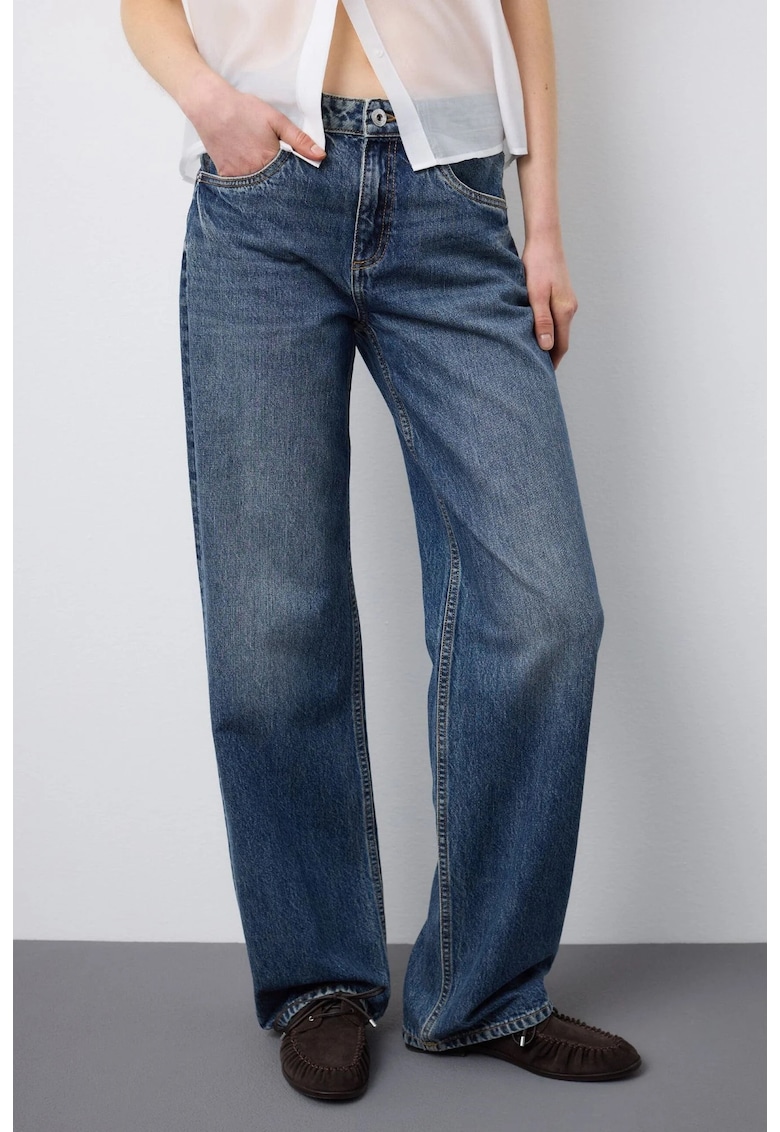 Pantaloni Denim de dama 003570424 - Albastru