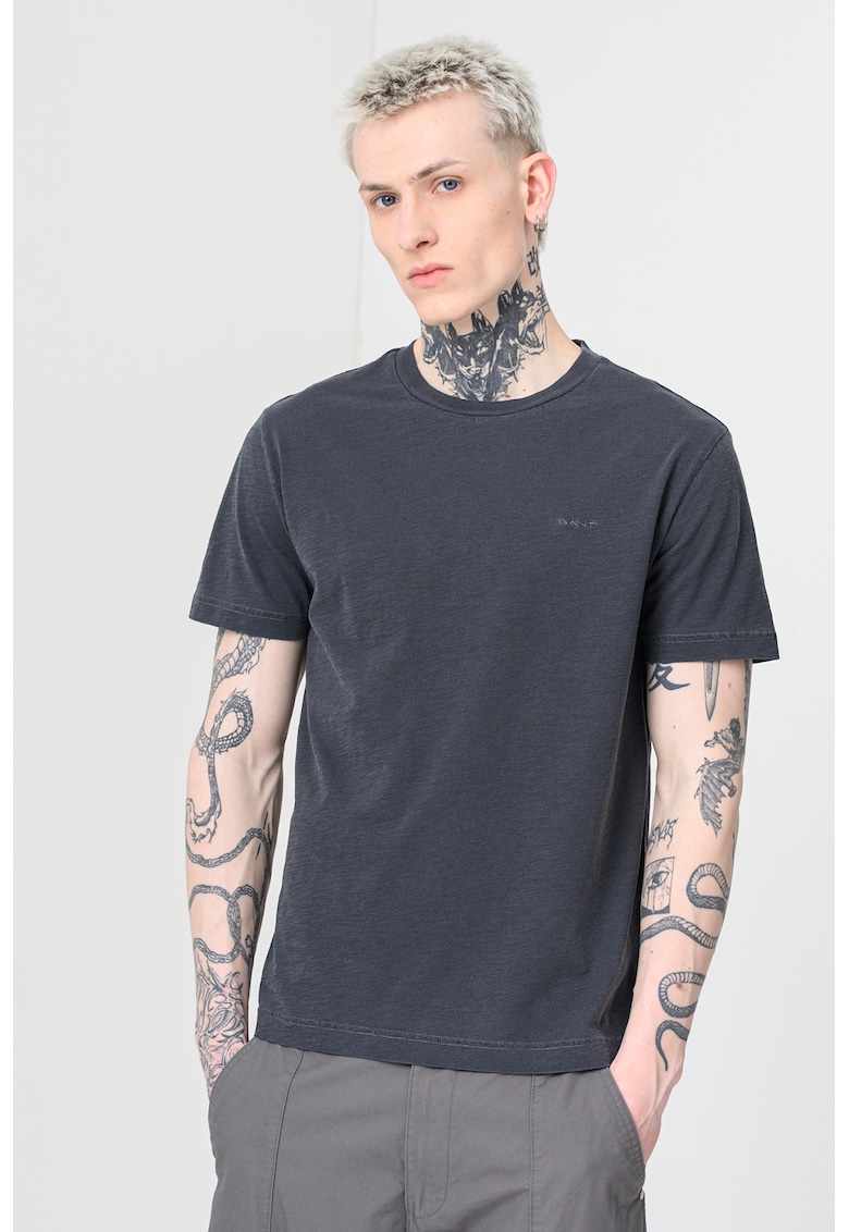 Tricou regular-fit din bumbac - Gri antracit