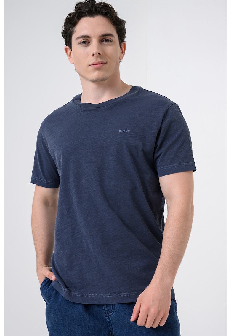 Tricou regular-fit din bumbac - Albastru inchis