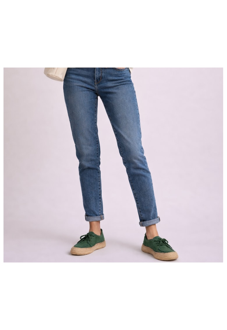 Pantofi casual - dama - KM5169 verde - piele nabuc - Verde