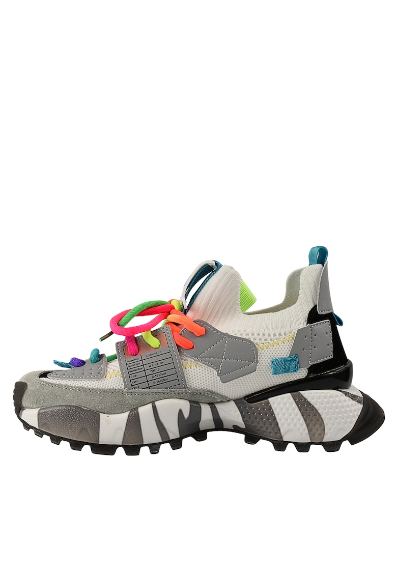 Pantofi sport - dama - 4S18159W alb - textil - Alb