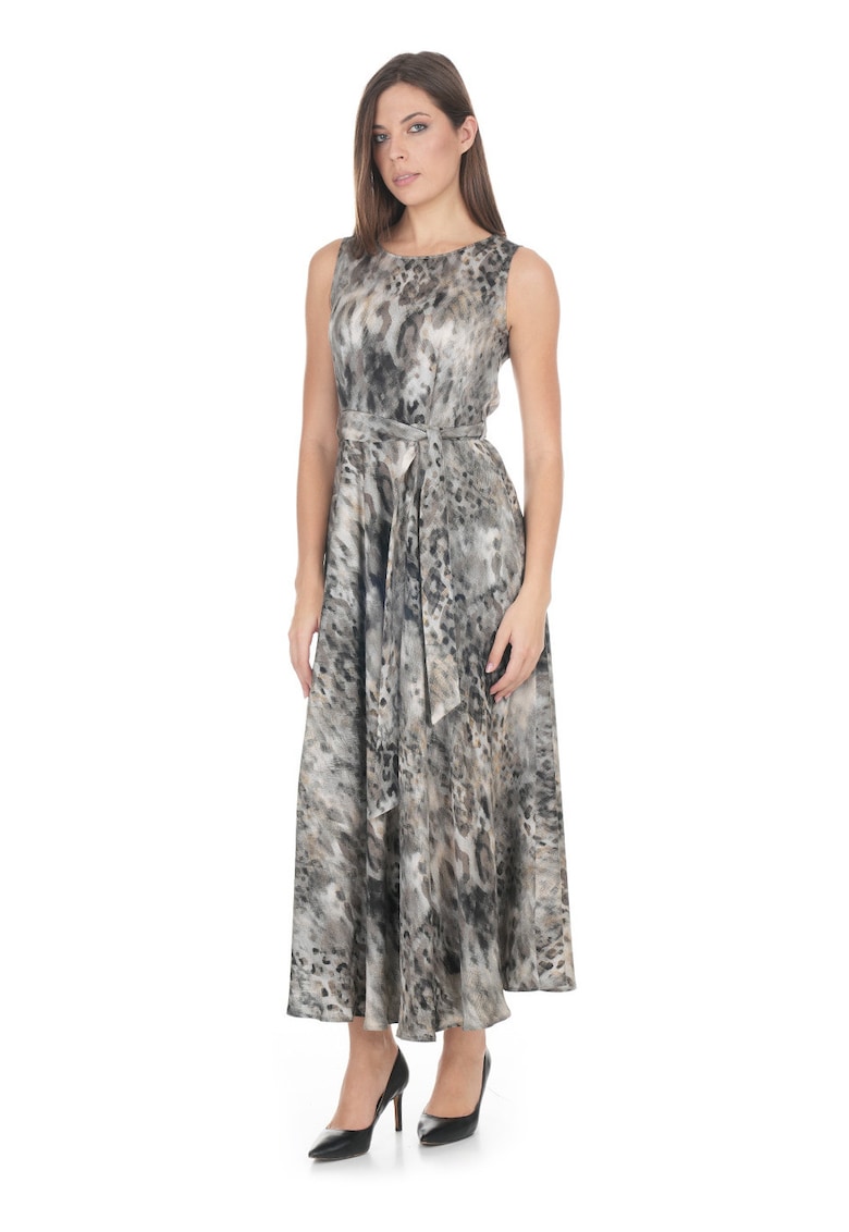 Rochie maxi cu imprimeu si cordon