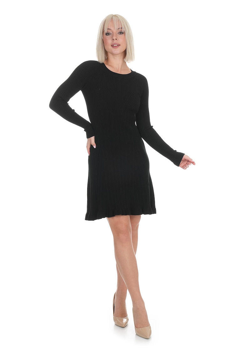 Rochie din tricot fin cu maneci raglan
