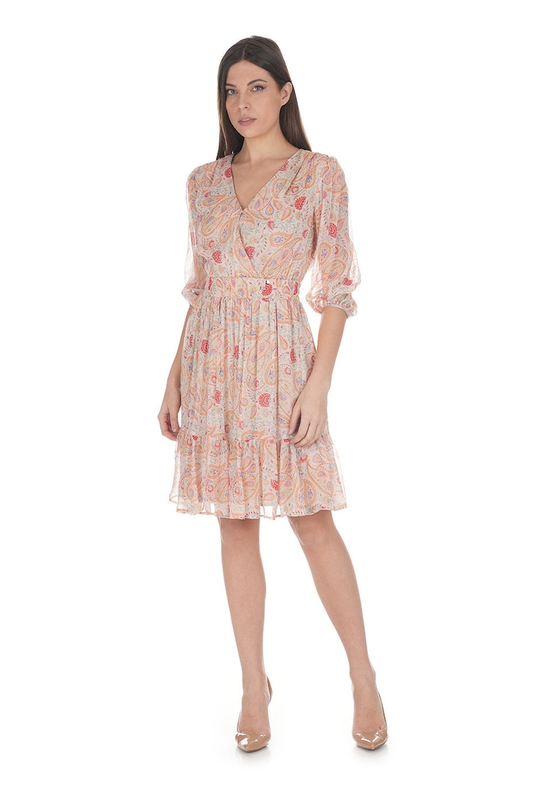 Rochie evazata cu imprimeu paisley