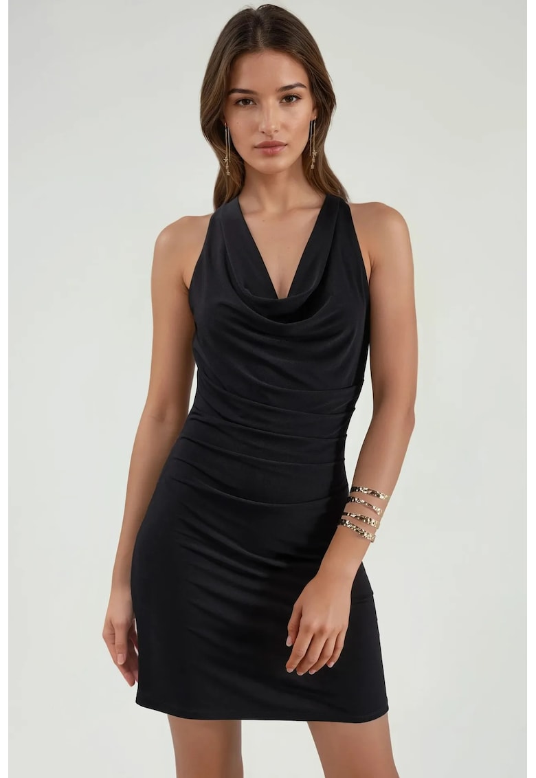 Rochie Mini dama - Negru - Jerseu