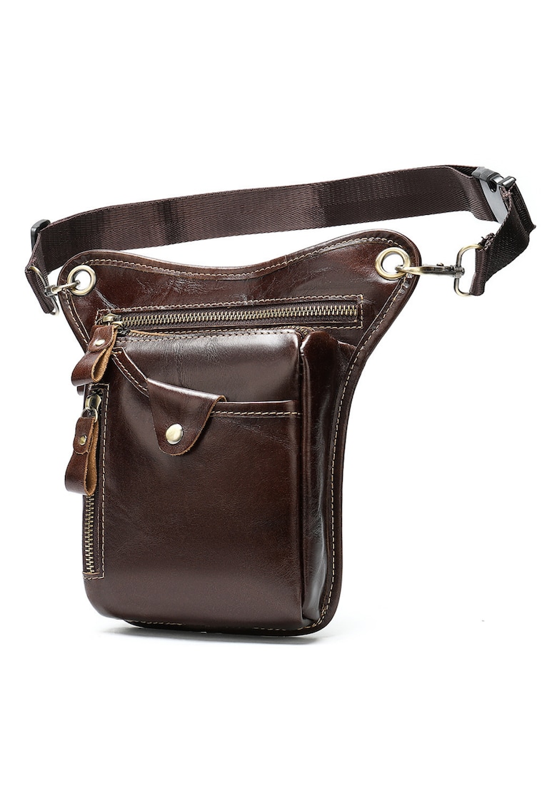 Geanta/Borseta piele naturala - - Maro cognac
