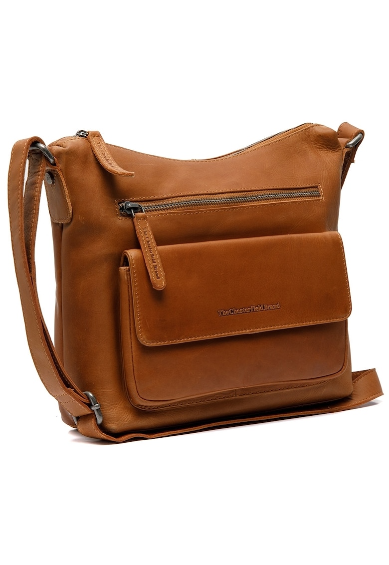 Geanta umar dama piele naturala - 4.8 litri - Hailey - - Coniac