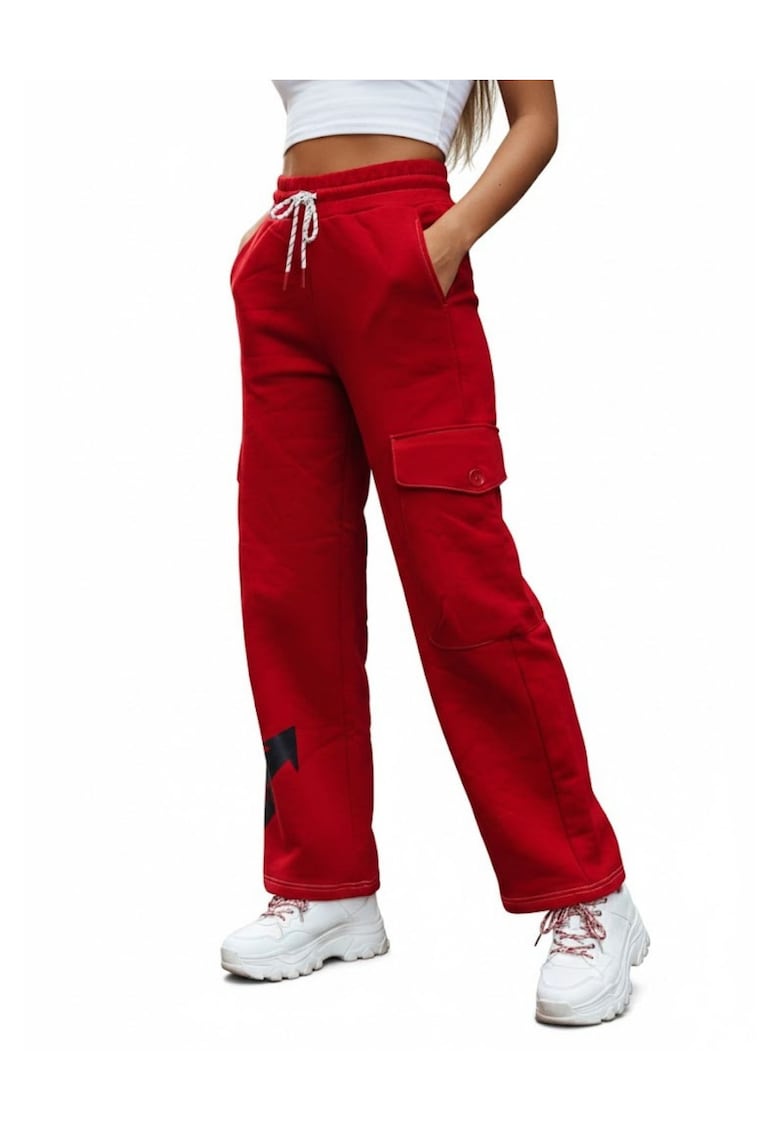 Pantaloni cu talie inalta si buzunare