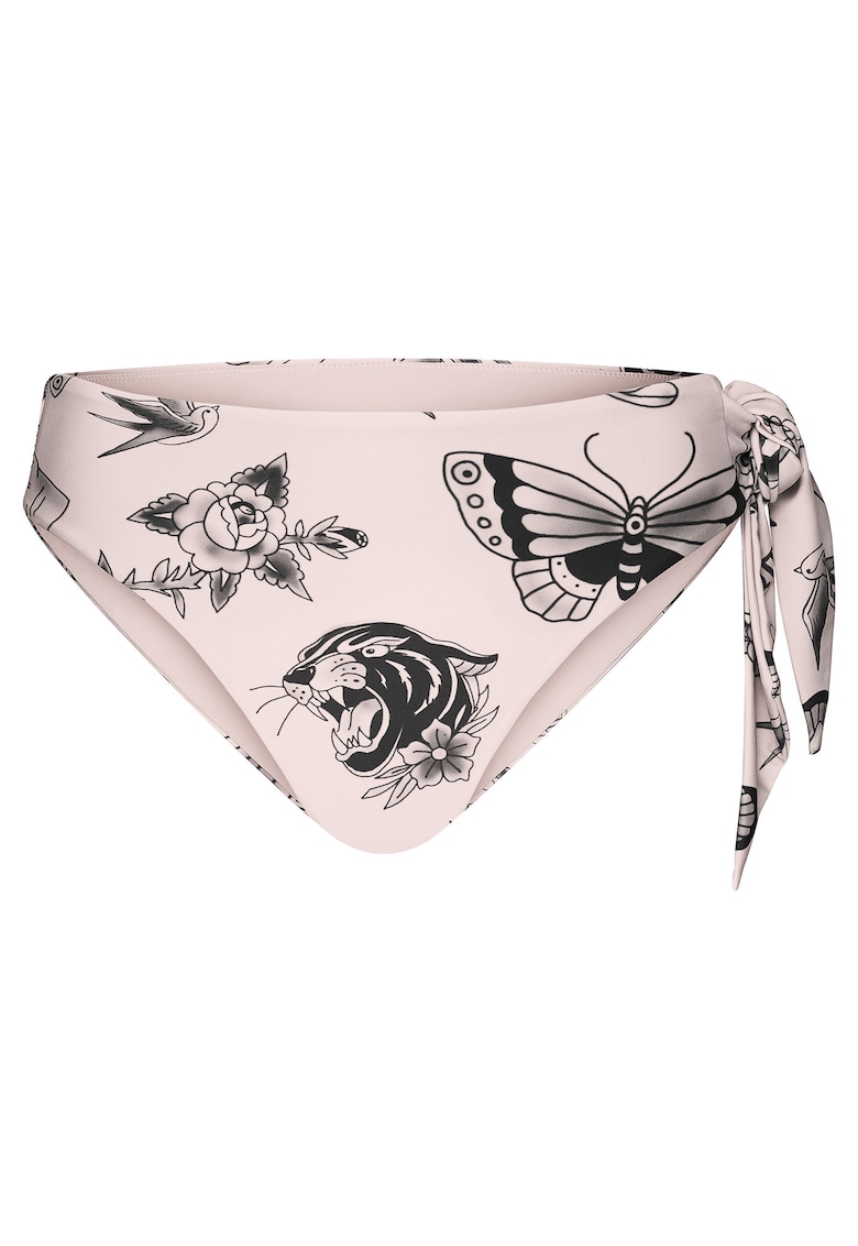 Chiloti da baie - dama - Cu talie inalta - Bej - Tatto Robert Kupisz x - Bej