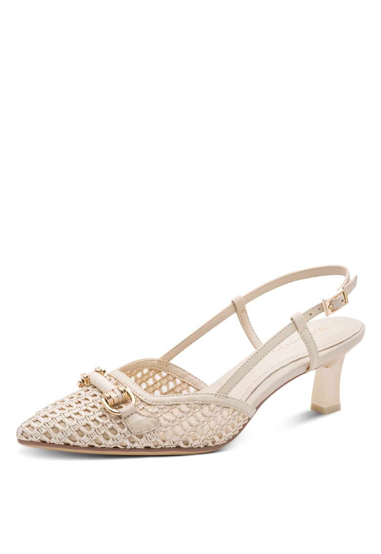 Pantofi dama decupati 1 29634 44 - Bej