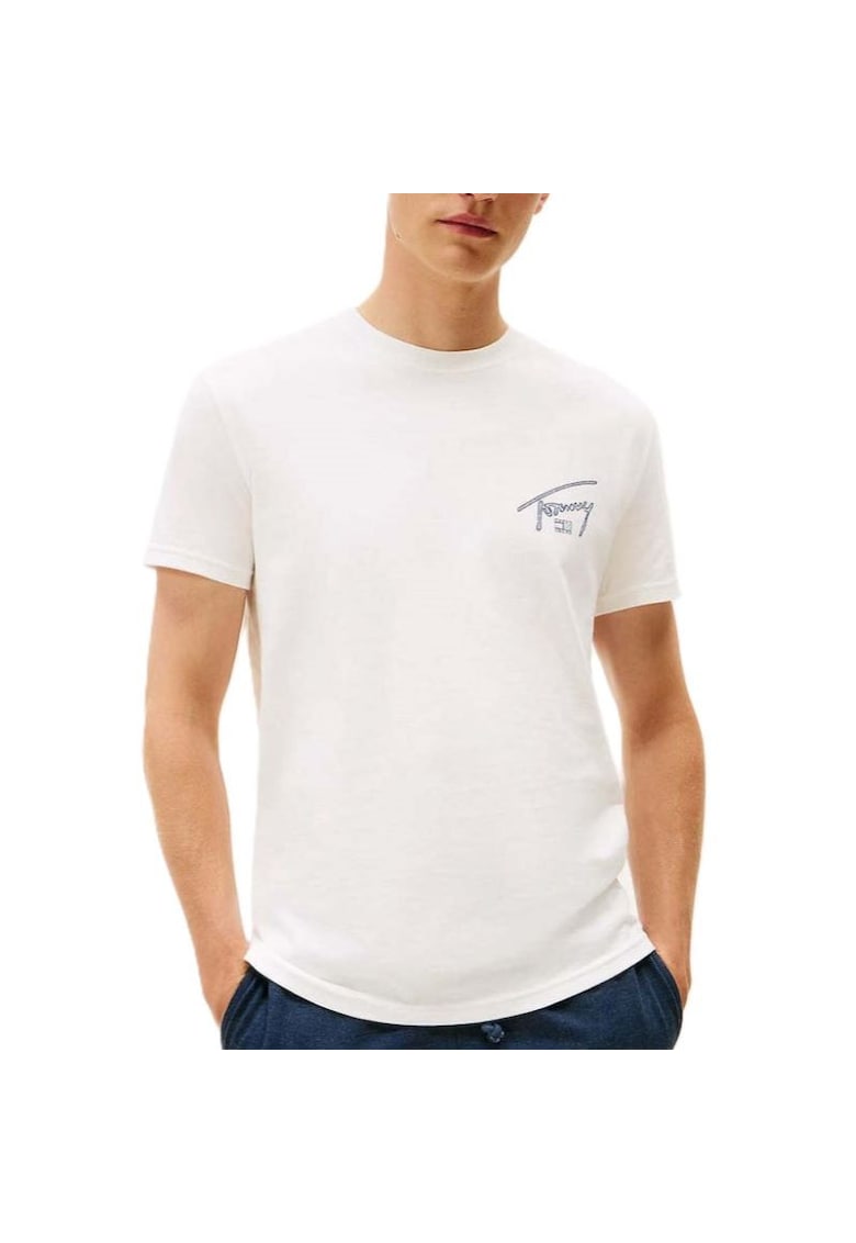 Tricou TJM REG SIGN BACKPRINT SS T EXT-DM0DM22320-YBL