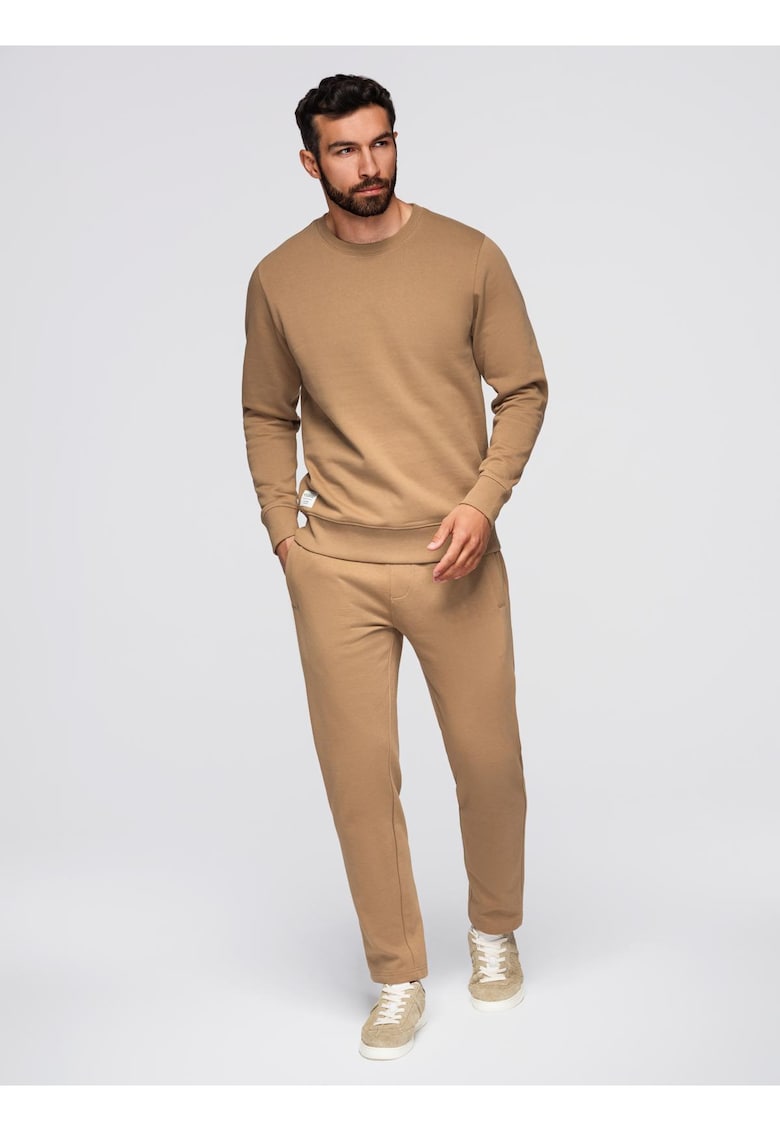 Set de trening bluza si pantaloni de jogging Z122 - Maro camel