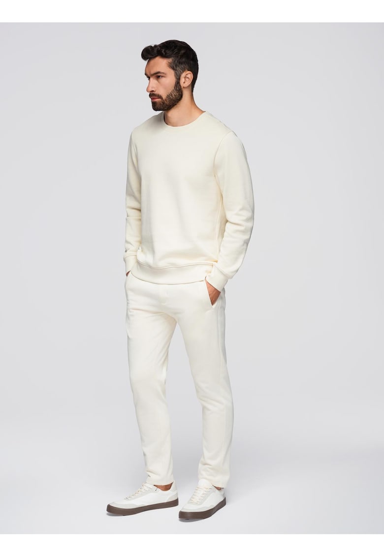 Set de trening bluza si pantaloni de jogging Z122 - Crem