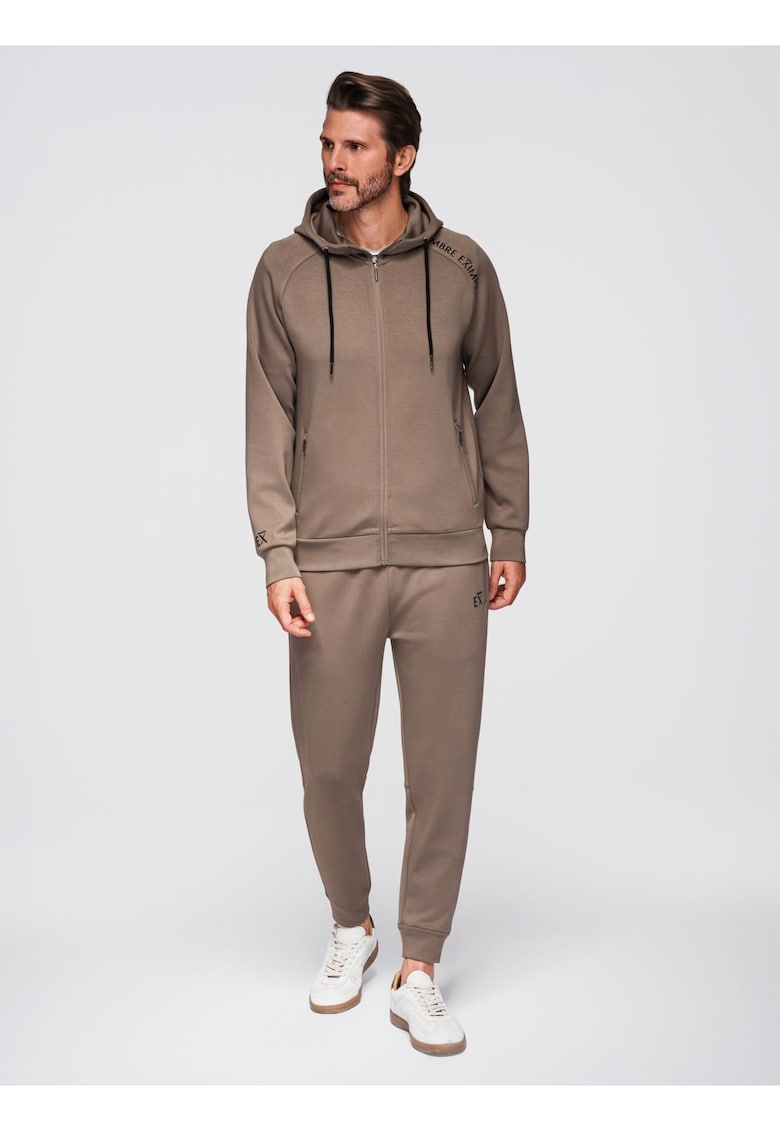 Set de trening hanorac si pantaloni de jogging Z115 - Maro