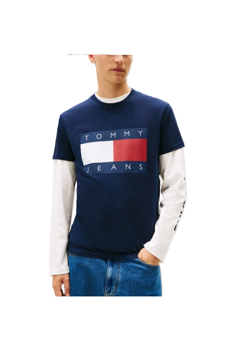 Tricou TJM REG BIG FLAG SS TEE EXT-DM0DM22645-C1G