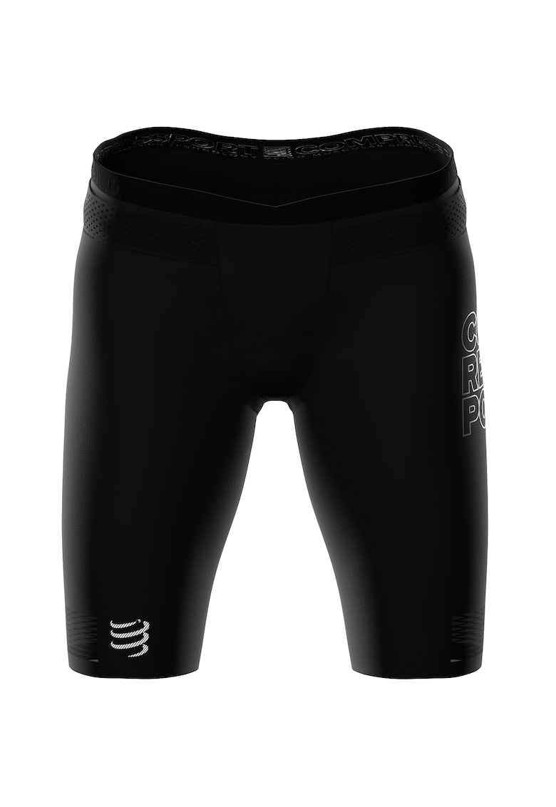 Colanti scurti compresie triatlon dama Under Control - Negru