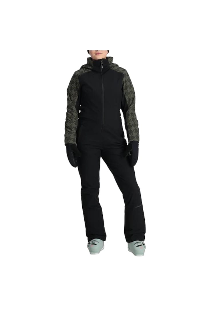 Salopeta Schi dama Power Suit 2024 - Negru/Kaki