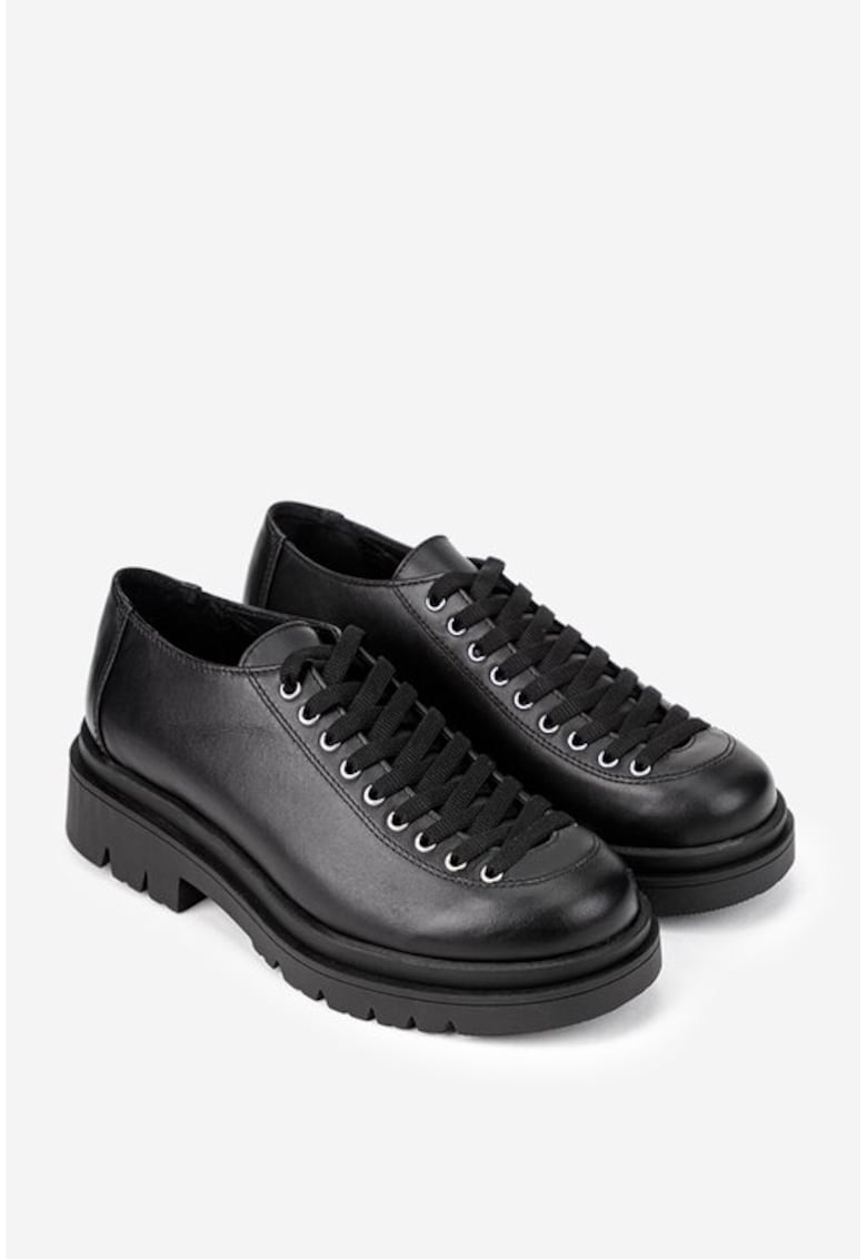 Pantofi eleganți din piele naturală pentru femei - Negru