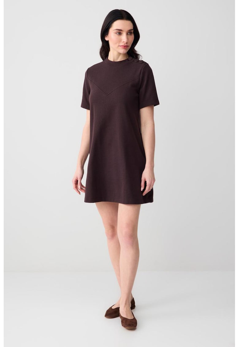 Rochie lejera cu croiala in A - Maro