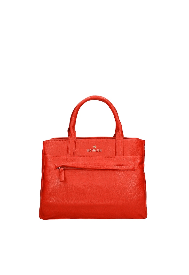 Geanta din piele ecologica cu bareta False - Rosu