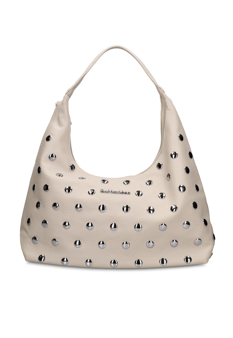 Geanta hobo de piele ecologica cu tinte Astraea Plus - Bej