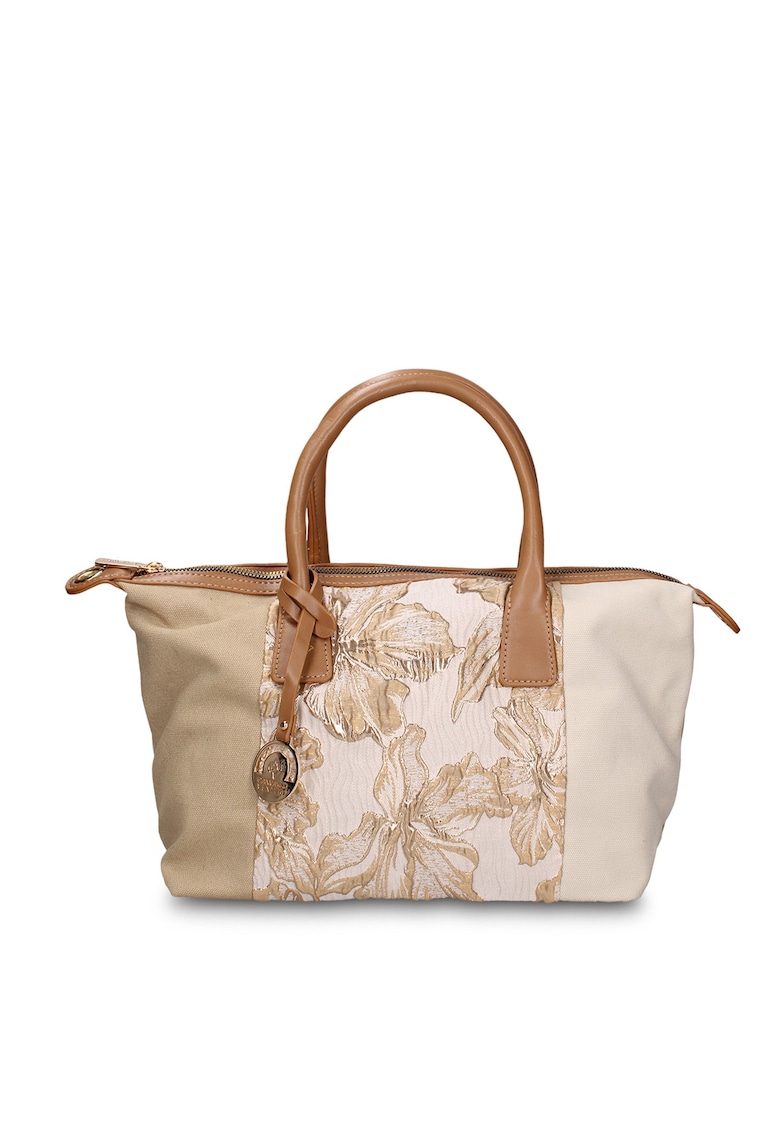 Geanta cu model patchwork Zefira Lux - Kaki