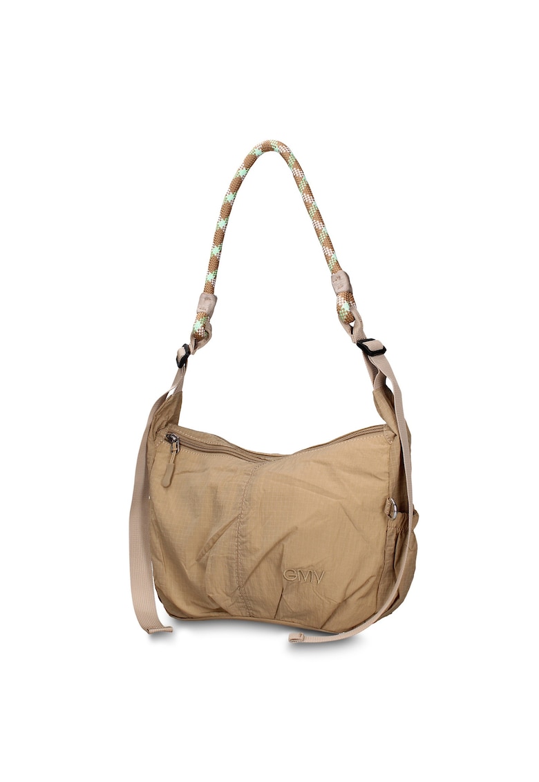 Geanta de piele ecologica cu bareta Avelia Prime - Maro nisip