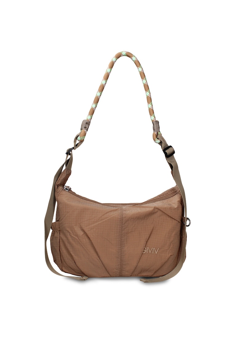 Geanta de piele ecologica cu bareta Avelia Prime - Kaki