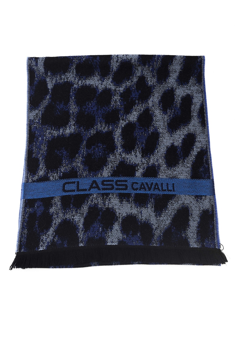 Fular unisex din amestec de lana Luminium - Albastru