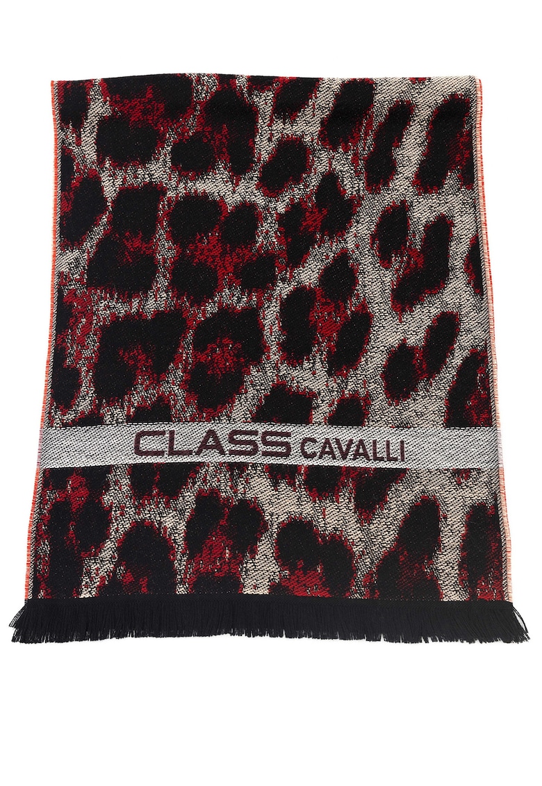 Fular unisex din amestec de lana Luminium - Visiniu