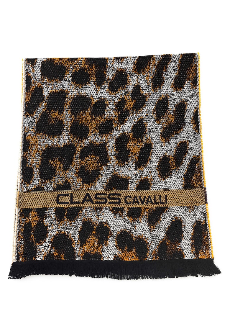 Fular unisex din amestec de lana Luminium - Maro