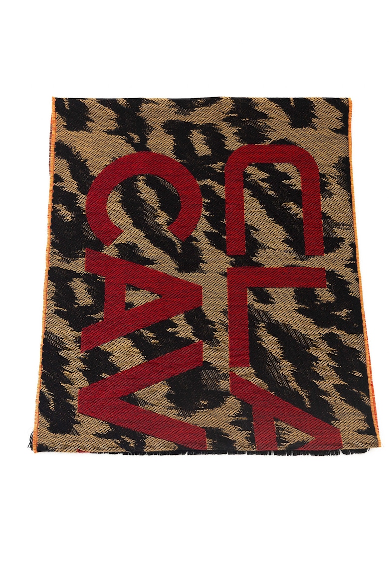 Fular unisex din amestec de lana - Maro