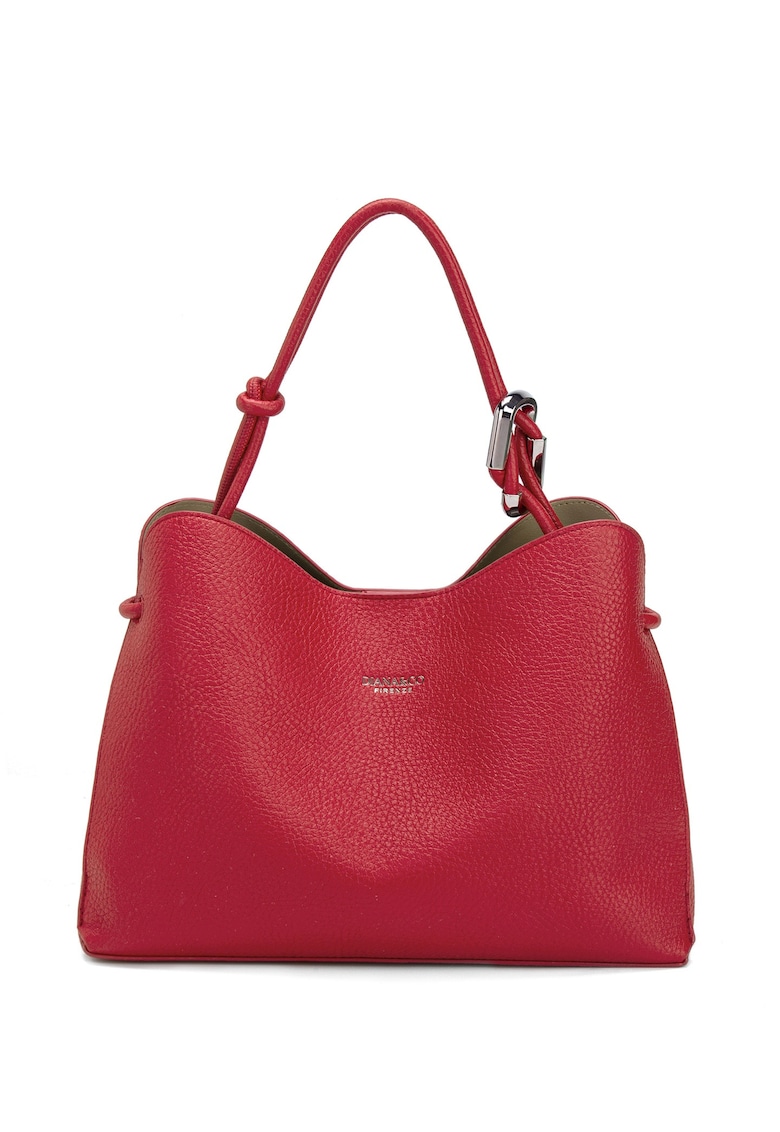 Geanta crossbody de piele ecologica cu etui detasabil Elora Lux - Rosu