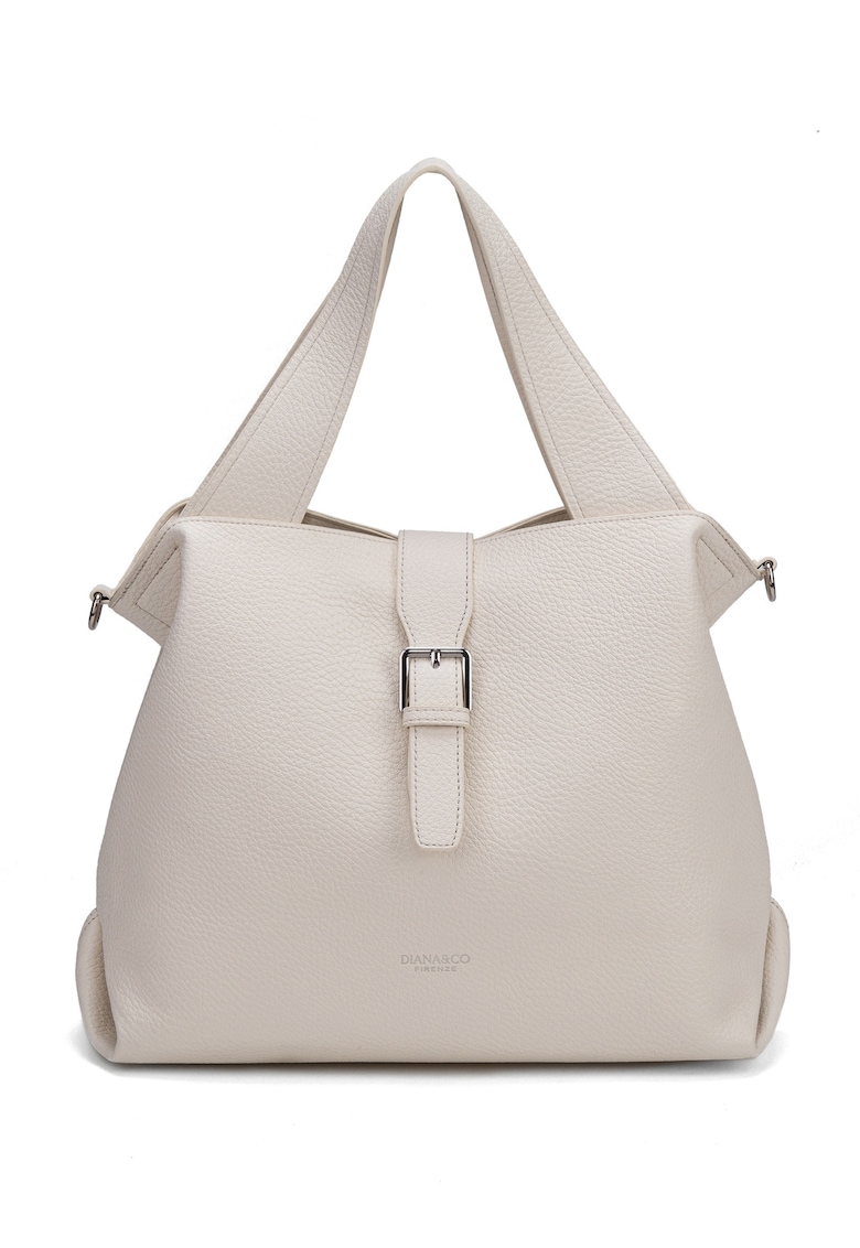 Geanta de piele ecologica cu bareta de umar detasabila Cerelia Pro - Bej