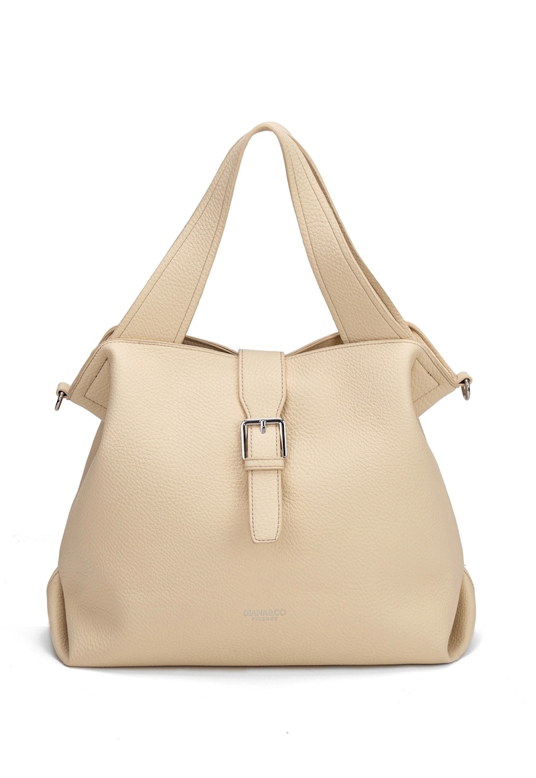 Geanta de piele ecologica cu bareta de umar detasabila Cerelia Pro - Galben