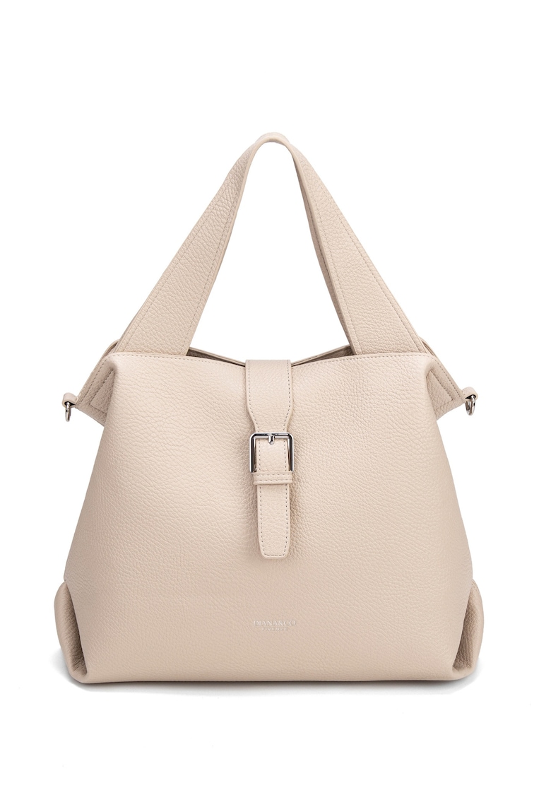 Geanta de piele ecologica cu bareta de umar detasabila Cerelia Pro - Gri