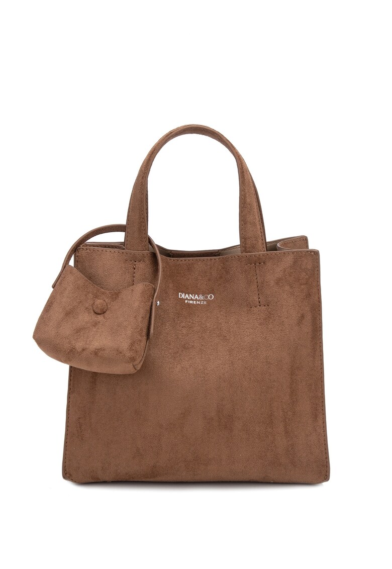 Geanta de umar cu logo metalic Edera Ultra - Caramel