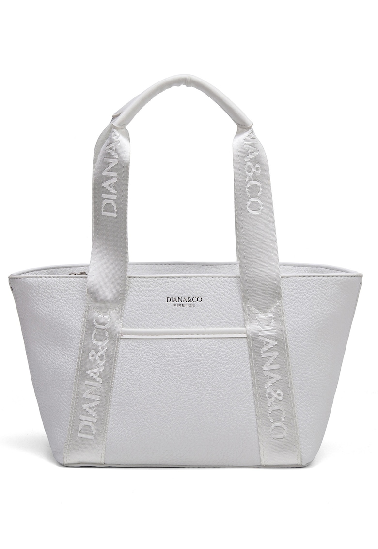 Geanta de umar cu logo Eridana Elite - Alb