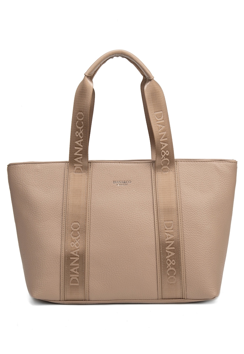 Geanta crossbody din piele ecologica Elara - Maro taupe