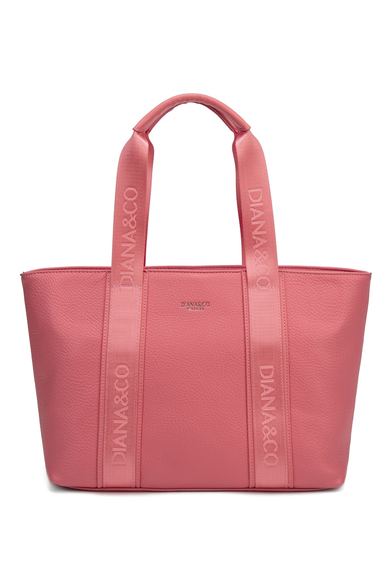 Geanta crossbody din piele ecologica Elara - Roz