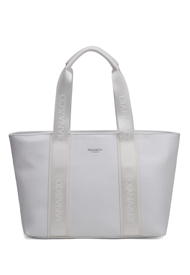 Geanta crossbody din piele ecologica Elara - Alb