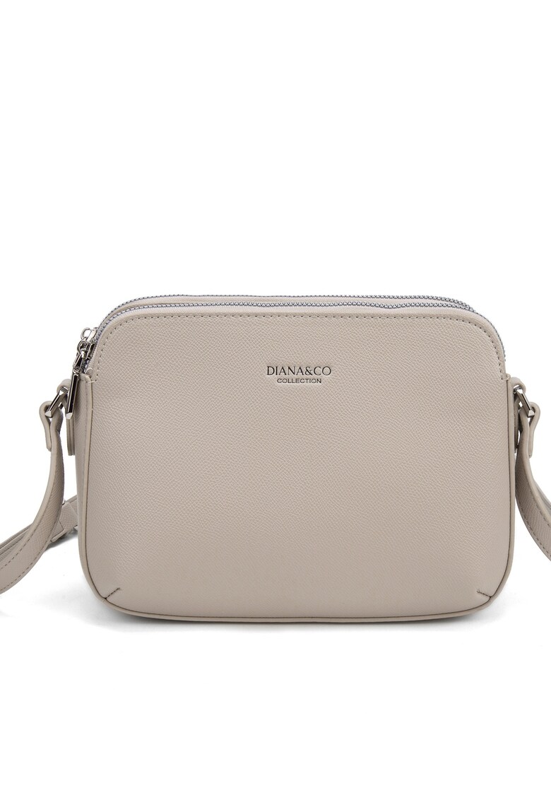 Geanta crossbody din piele ecologica Erisia Plus - Gri