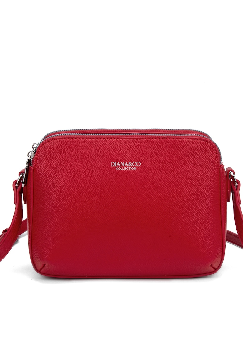 Geanta crossbody din piele ecologica Erisia Plus - Rosu