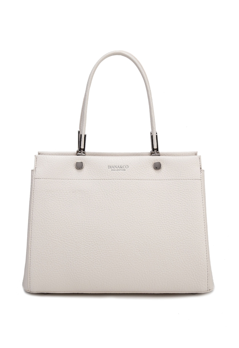 Geanta de piele ecologica cu bareta de umar Lunara Bova - Bej