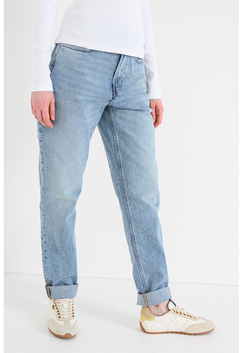 Blugi mom-fit - Albastru deschis