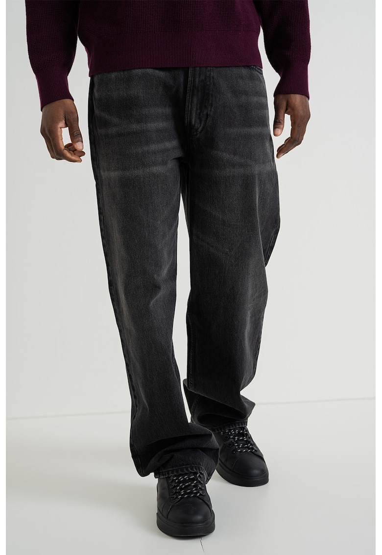 Blugi relaxed fit - Negru stins