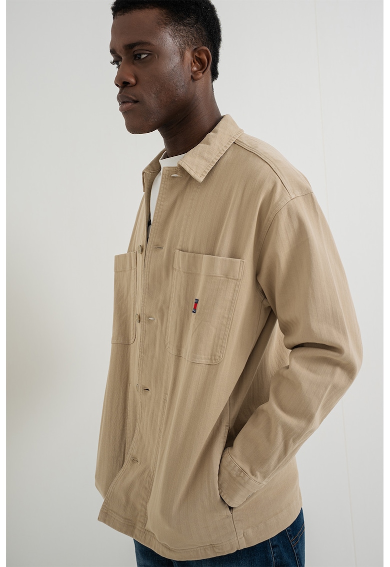 Jacheta-camasa regular fit cu nasturi - Bej