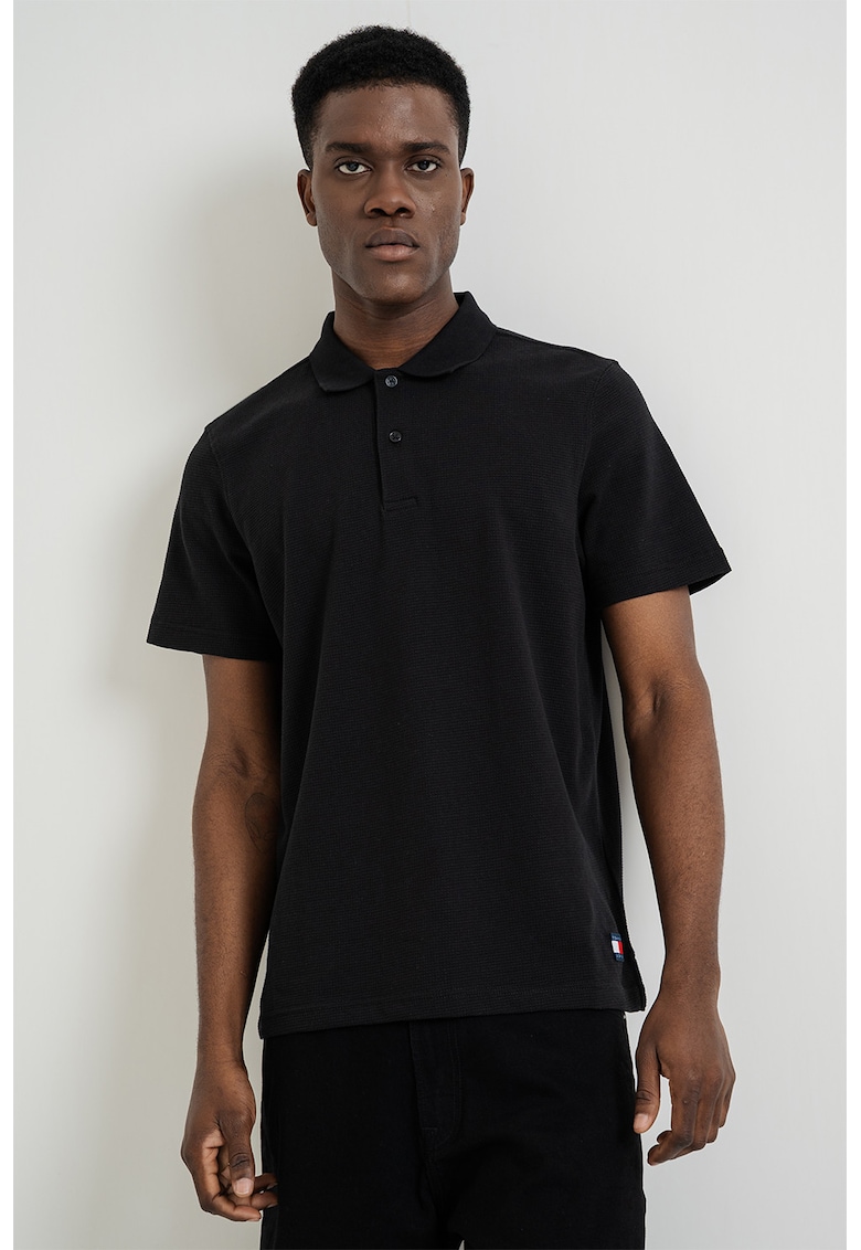 Tricou polo regular fit - Negru