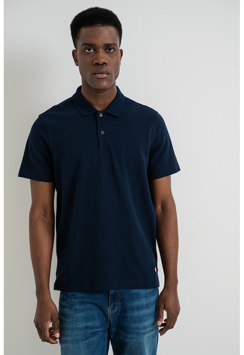 Tricou polo regular fit - Bleumarin