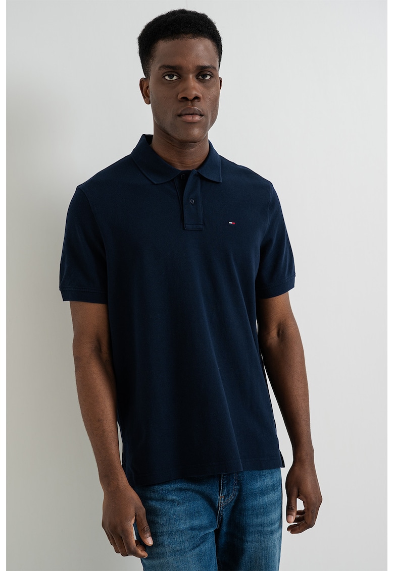 Tricou polo regular fit - Bleumarin